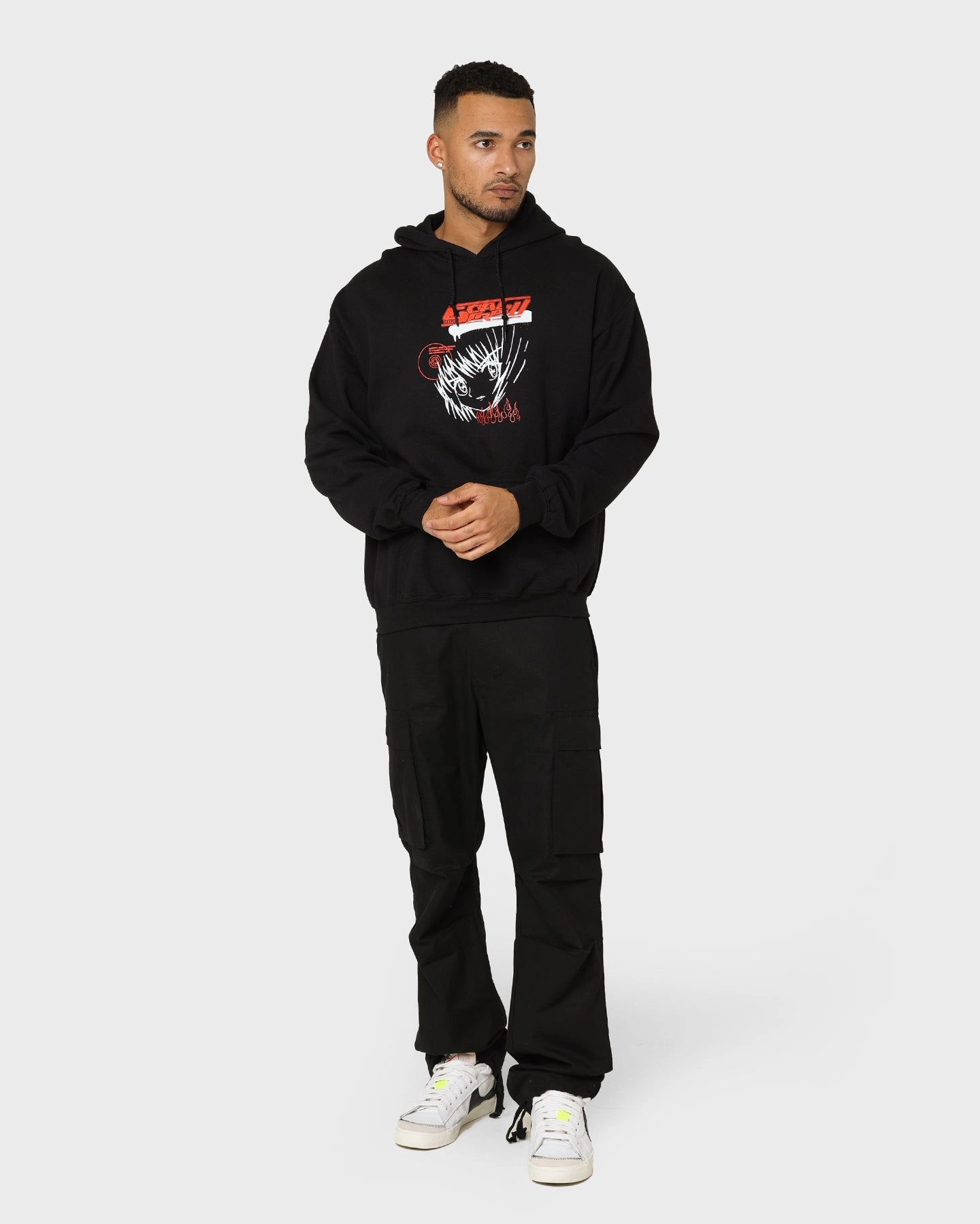Windbreaker Tech Goat Crew Sapporo Hoodie Black