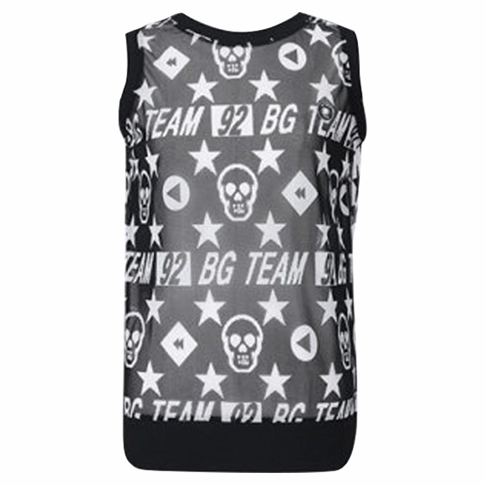 Golfio - BG Golf Skull Round Golf Vest Black - SS24 Women Cutting - edge group use