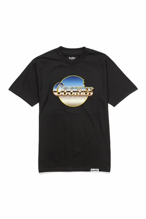 Bohemian Drop Shoulder Cut Cookies Federation Short Sleeve Tee
