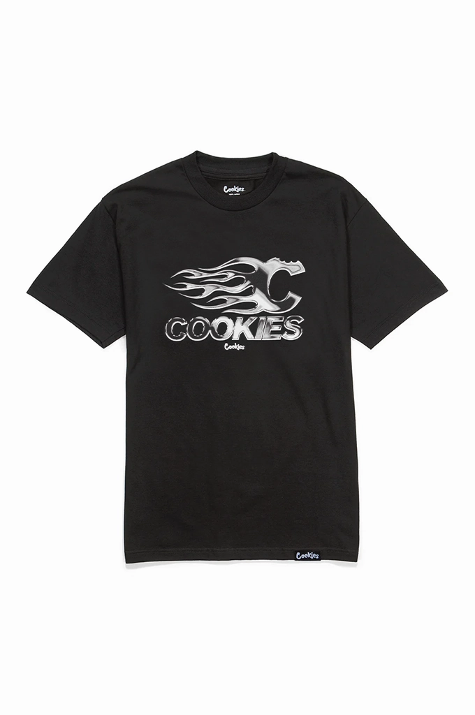Cookies Flames Short Sleeve Tee Functional Fashion Complementary Colors