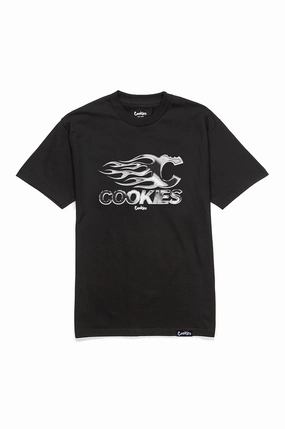 Cookies Flames Short Sleeve Tee Functional Fashion Complementary Colors
