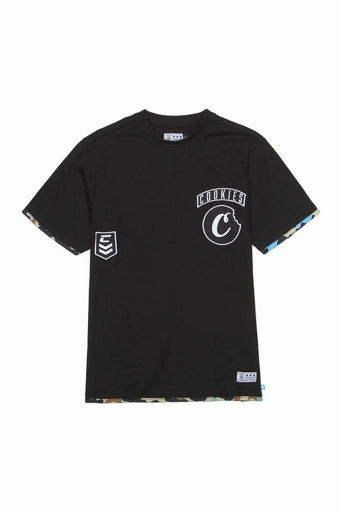 Quick-Dry Fabric Day-to-Night Look Cookies Smoke Ops Short Sleeve Knit Tee