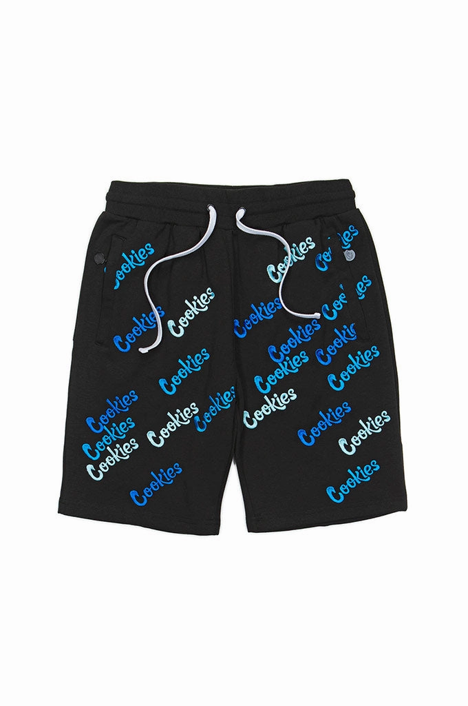 Athletic Look Sporty Chic Cookies Triple Beam Fleece Sweatshorts