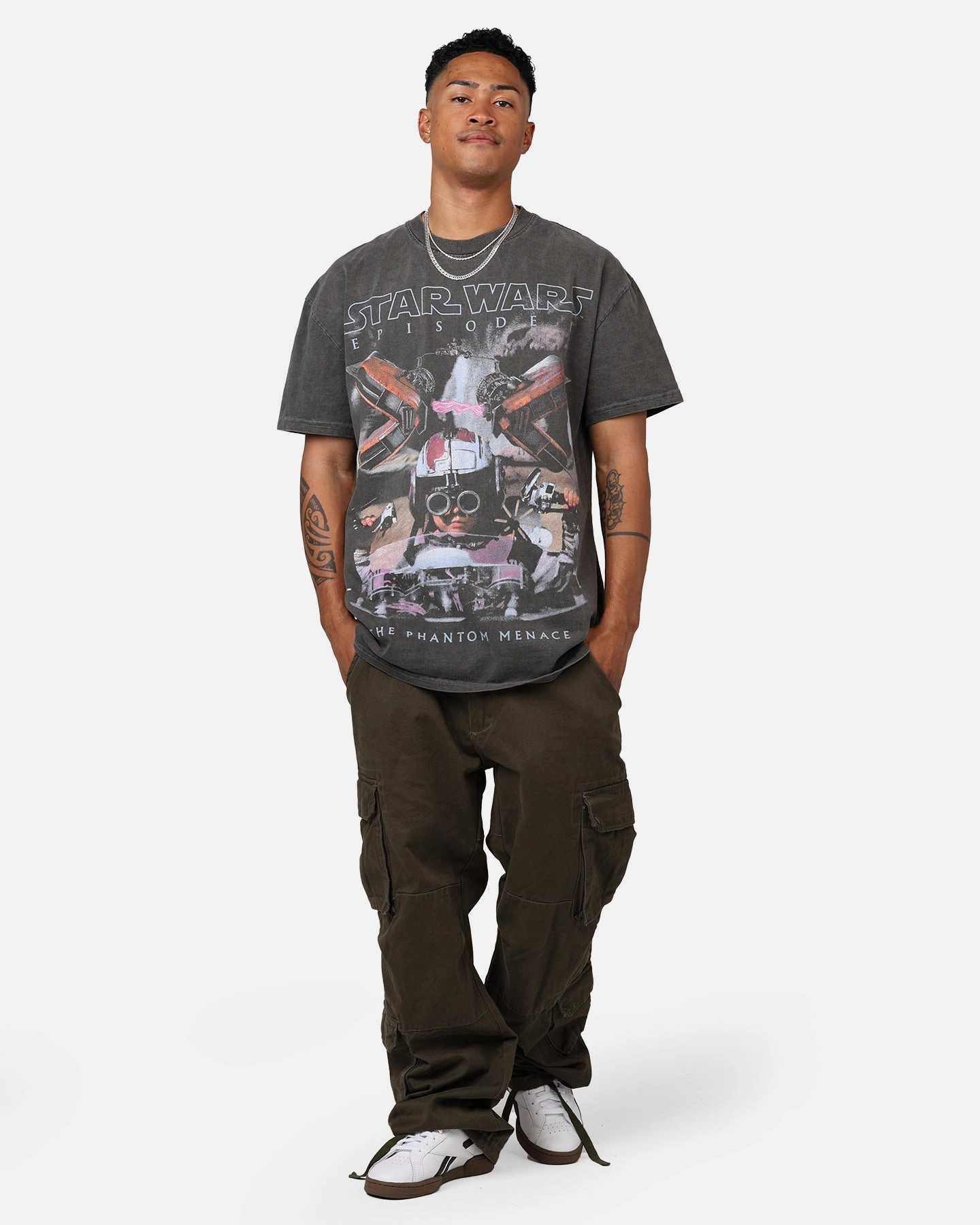 Star Wars Episode I '99 Heavyweight Vintage T-Shirt Black Wash Soft Feel