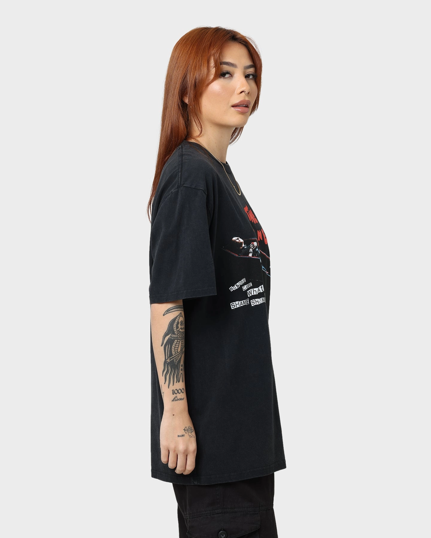 Street Ready YUNGBLUD Universal Music X YUNGBLUD The Funeral Vintage T-Shirt Washed Black