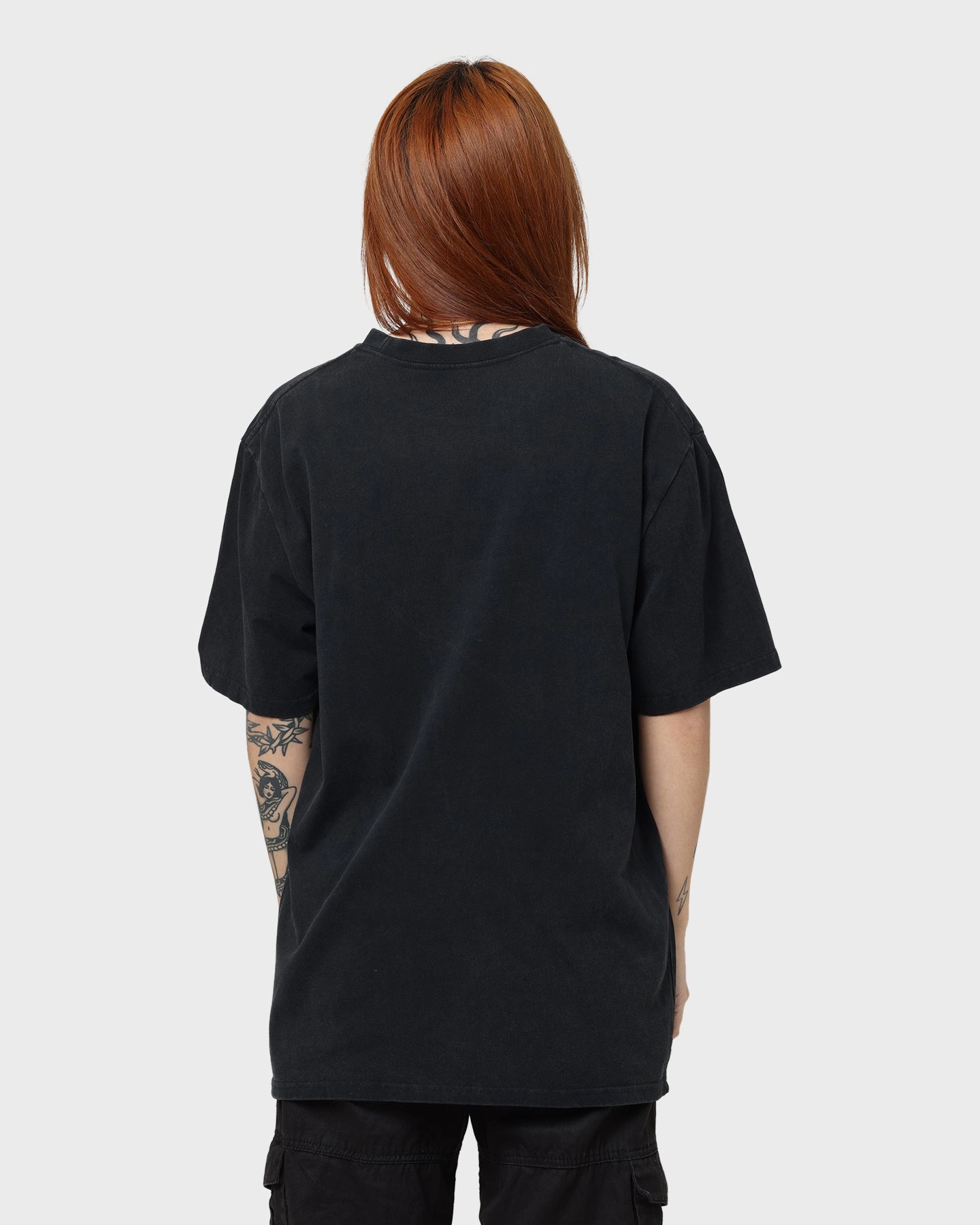 Plus size confidence Fun and Relaxed YUNGBLUD Universal Music X YUNGBLUD The Funeral Vintage T-Shirt Washed Black