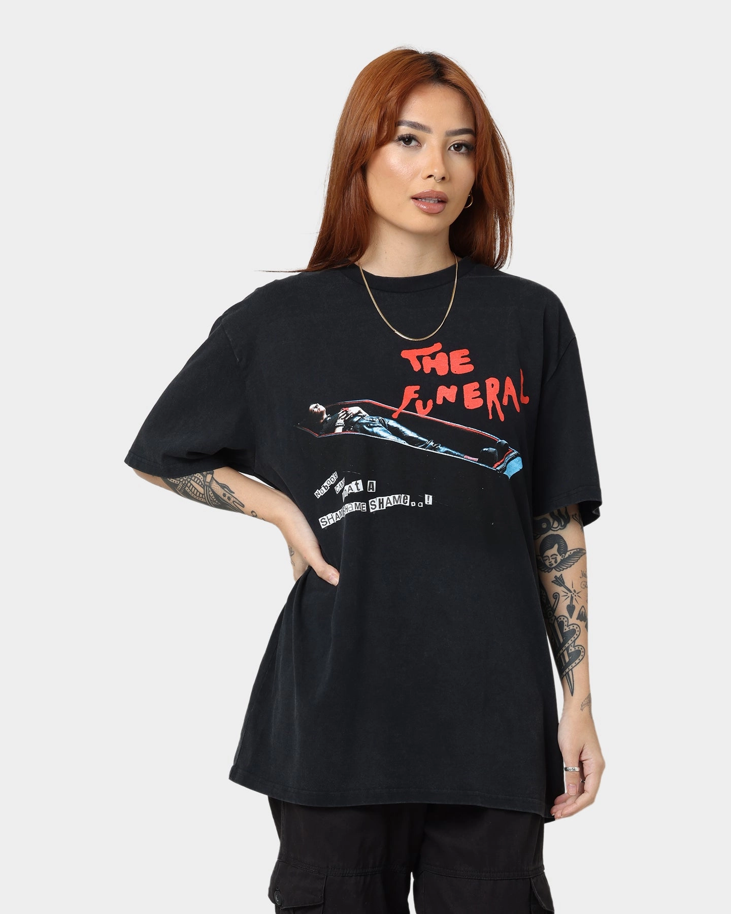AllSeasonWear YUNGBLUD Universal Music X YUNGBLUD The Funeral Vintage T-Shirt Washed Black