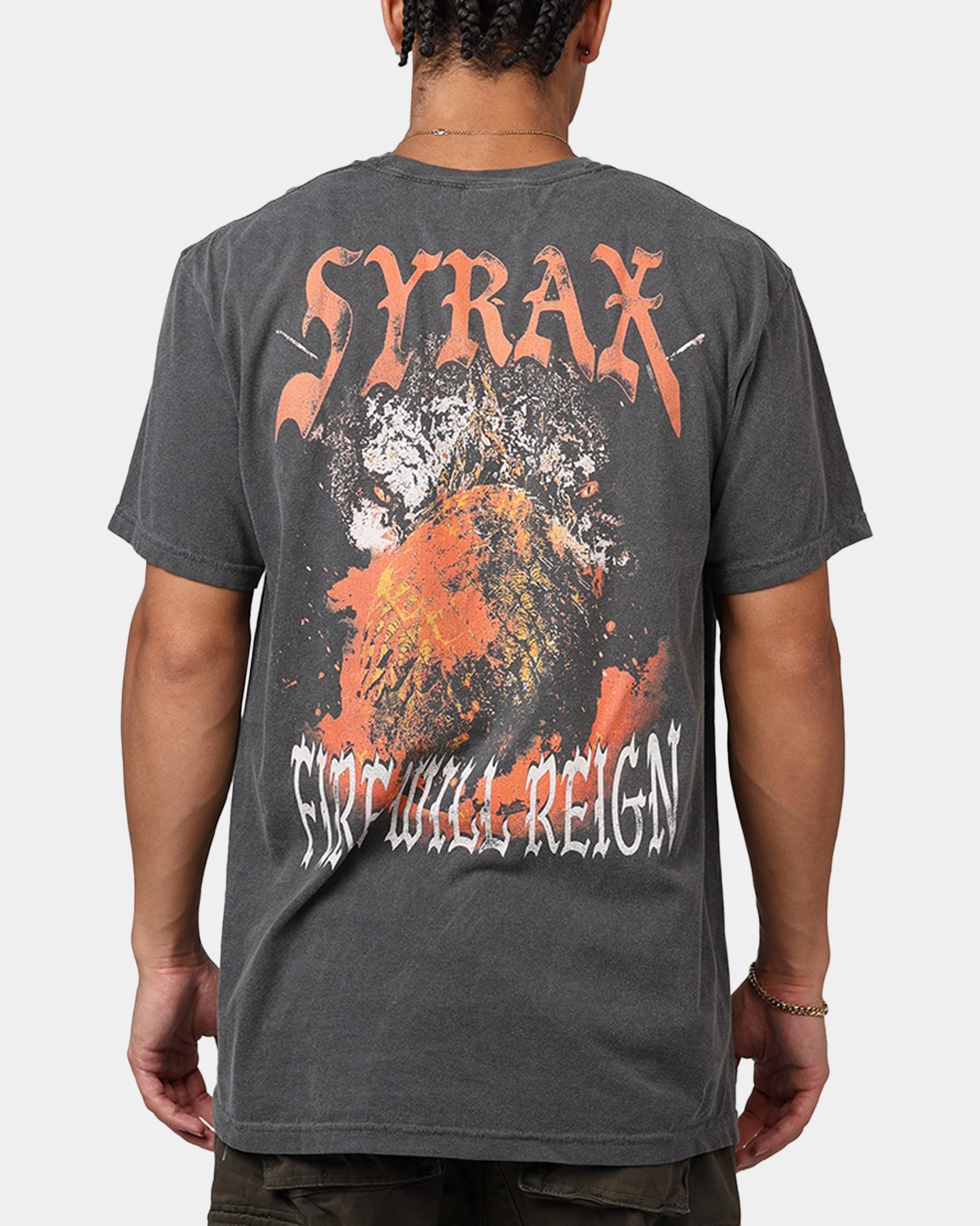 Ripple X Game Of Thrones 'House Of The Dragon' Syrax T-Shirt Washed Black Flattering Design