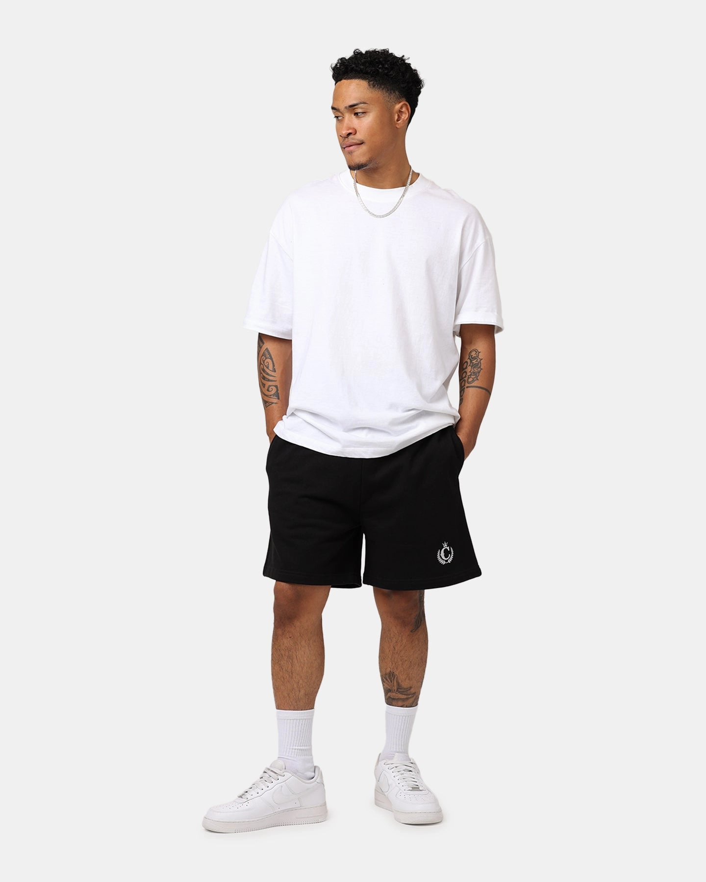 evening dress Culture Kings CK Sweat Shorts Black