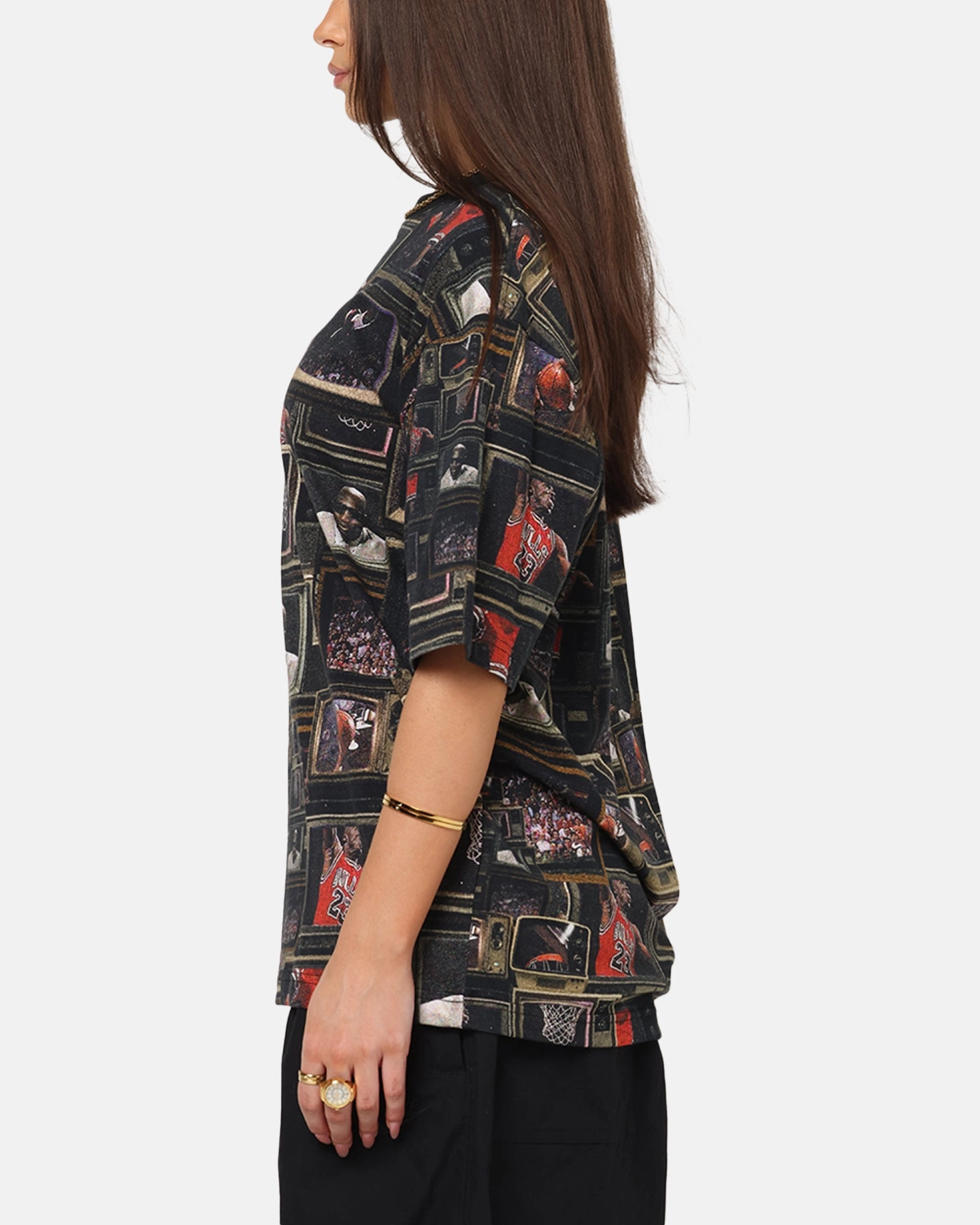 Jordan Brooklyn Printed T-Shirt Black/Sail Organic Cotton Construction AntiStatic Properties