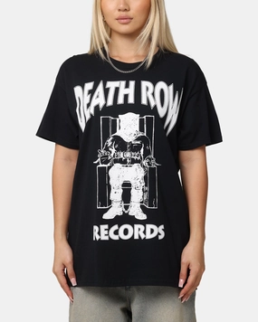 Light Layer Everyday Trend Deathrow Records Chair Logo T-Shirt Black
