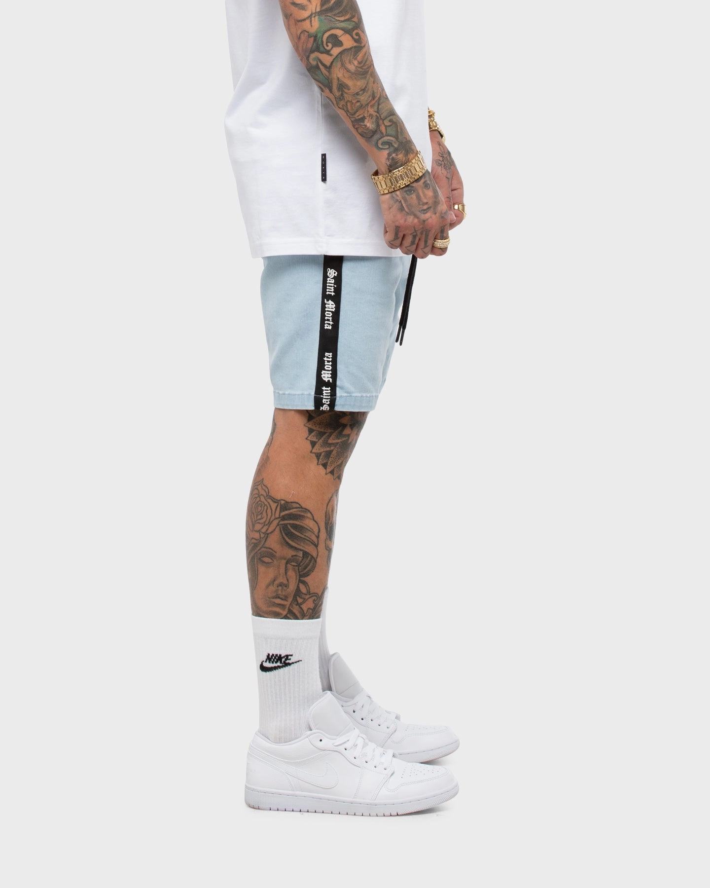 Saint Morta Sport X Walk Short Light Blue Ergonomic Curved Seams Double Layered Reinforcement
