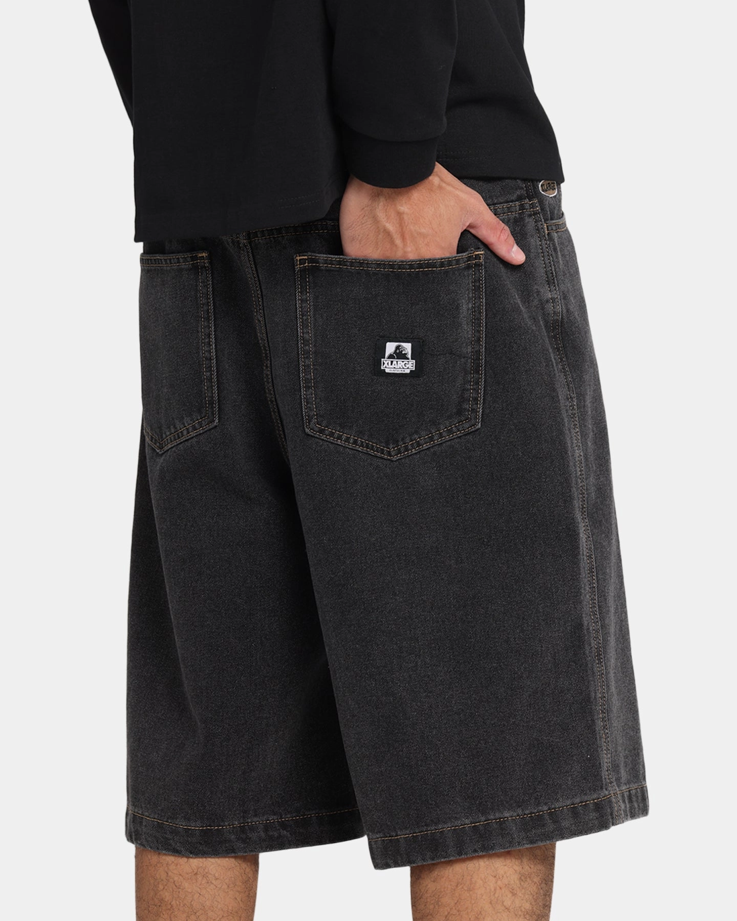 Minimalist Look Warm Mood X-Large Bull Denim 91 Shorts Washed Black