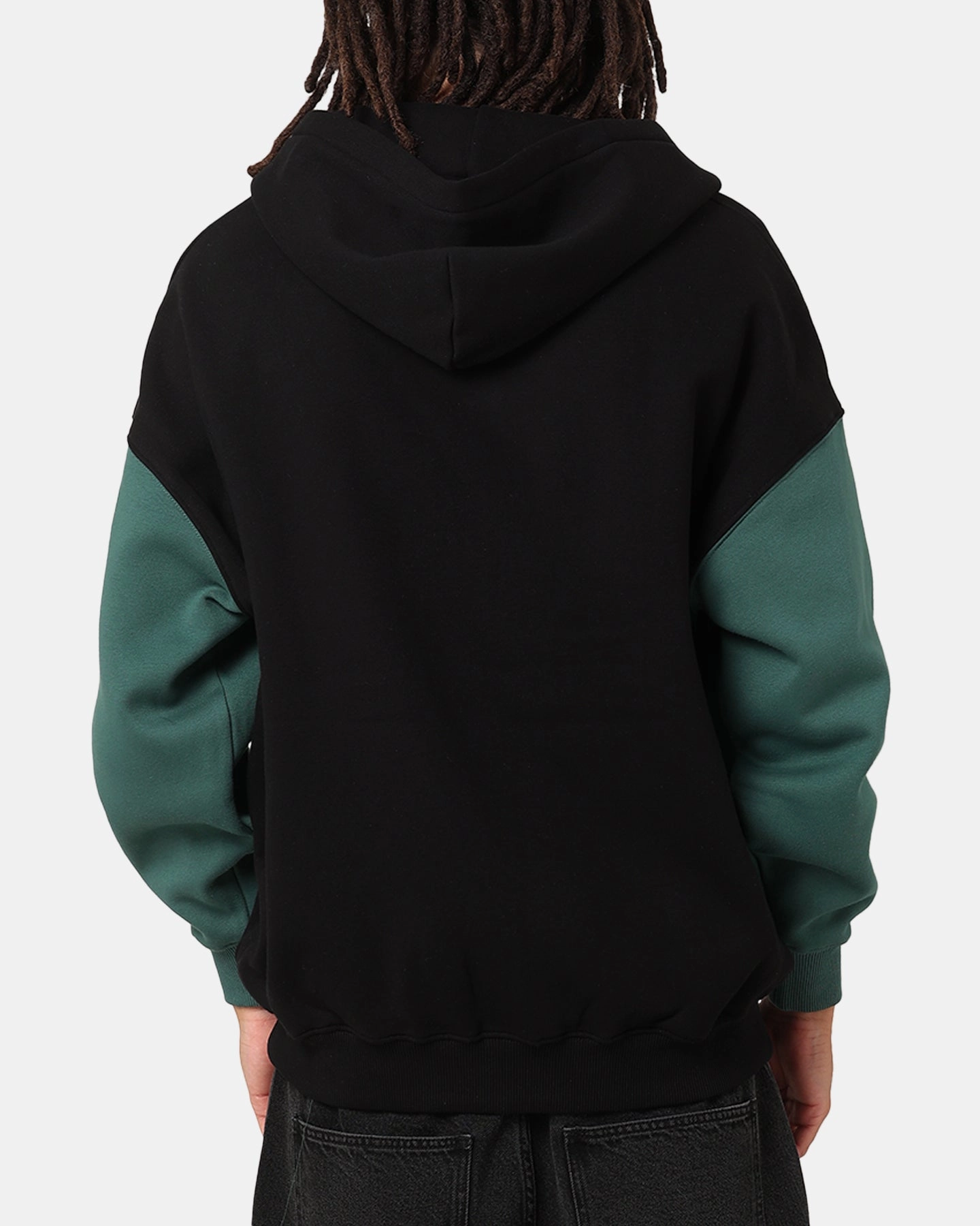 Recover Stretchable Carre Floral Full Zip Hoodie Black/Green
