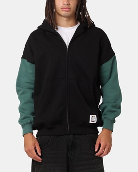 Blueprint Lip-gloss Carre Floral Full Zip Hoodie Black/Green