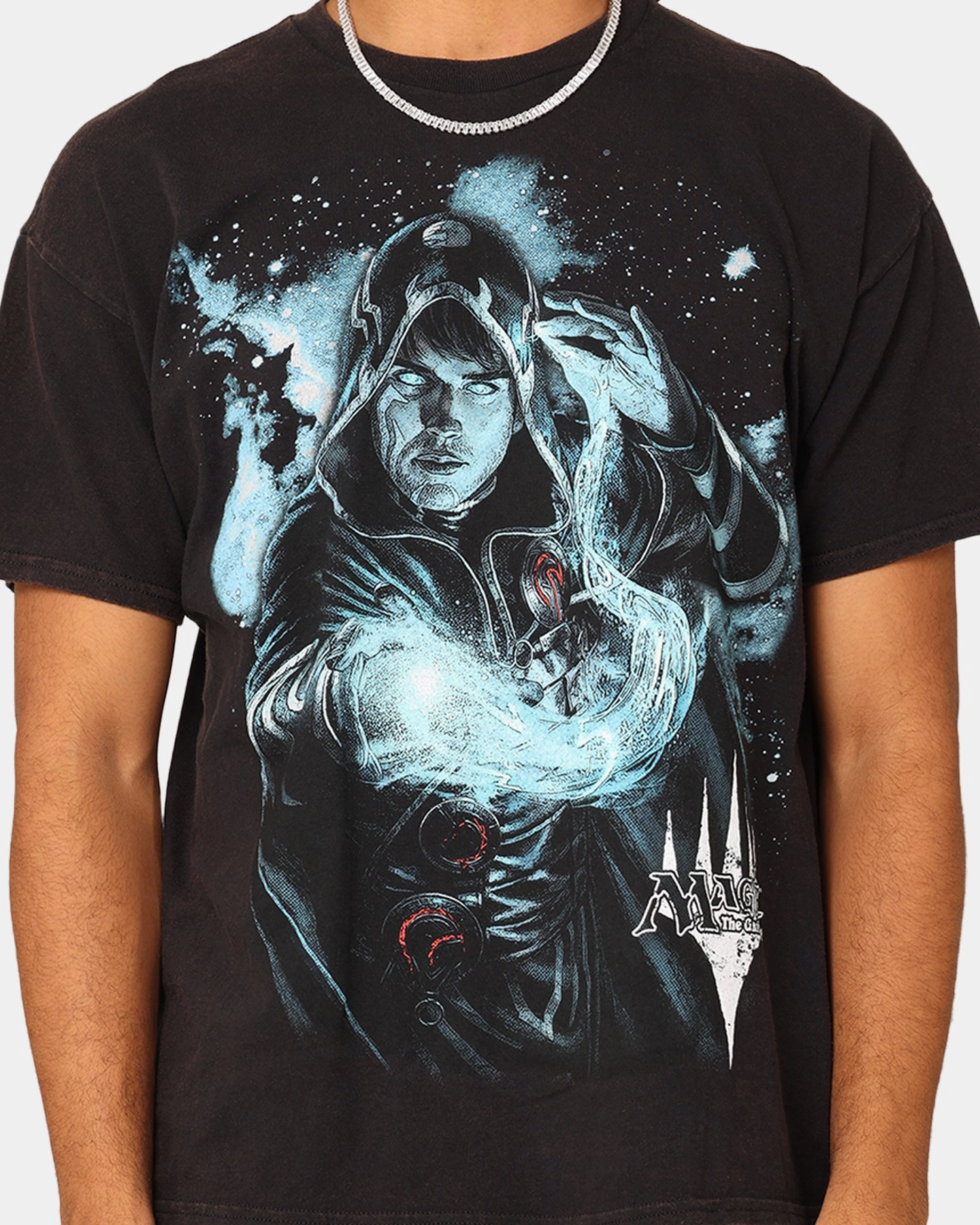 Premium Material Goat Crew X Magic: The Gathering Jace Vintage T-Shirt Black Wash