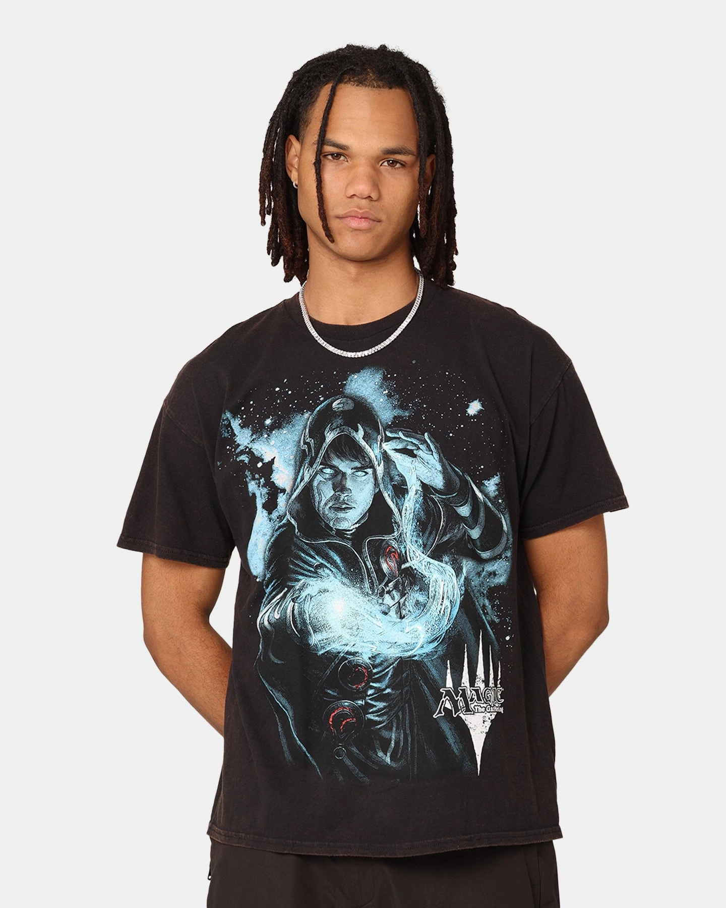Basic Wardrobe Piece Goat Crew X Magic: The Gathering Jace Vintage T-Shirt Black Wash