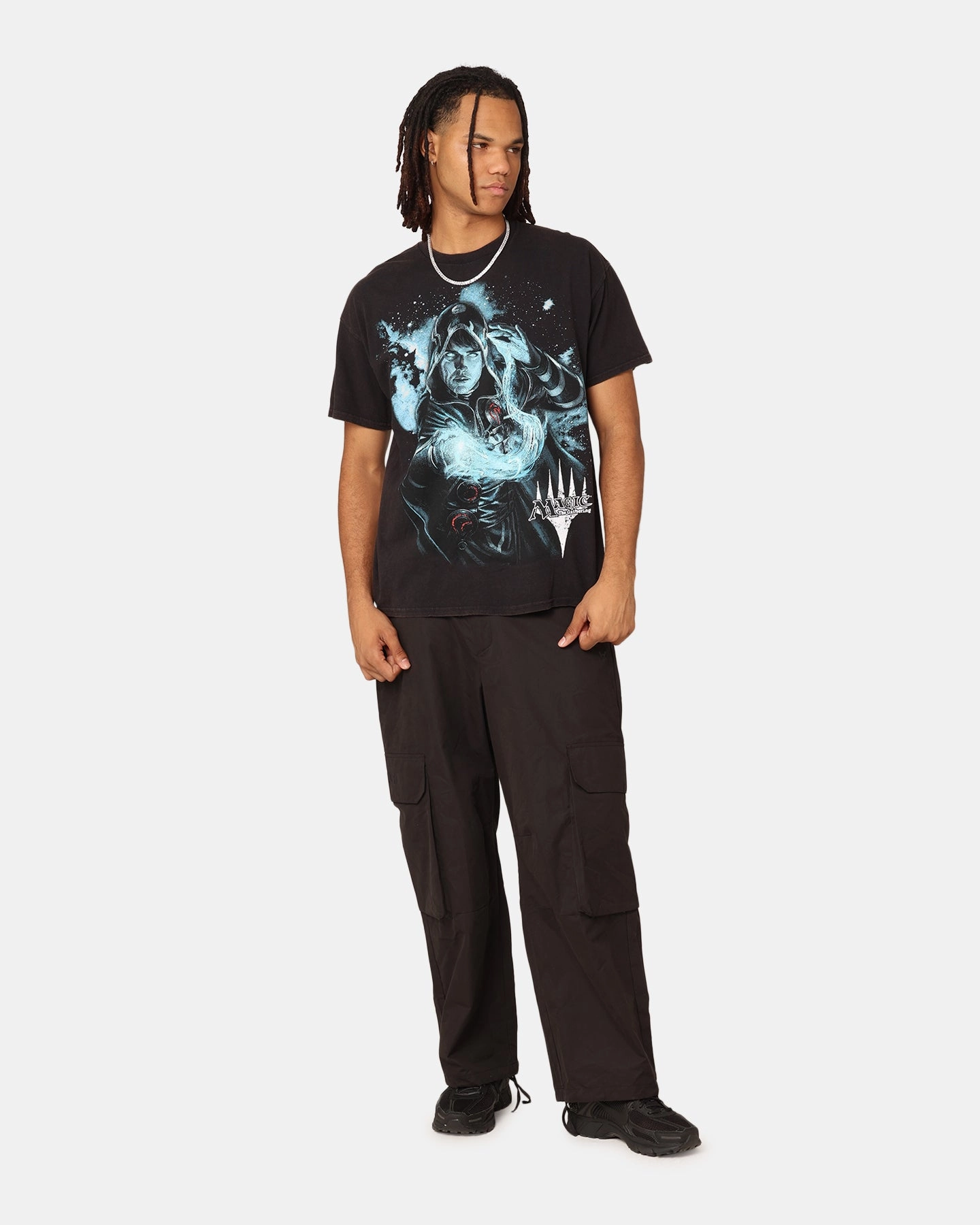 Easy Fit Goat Crew X Magic: The Gathering Jace Vintage T-Shirt Black Wash
