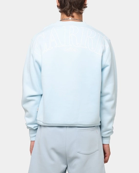 Carre Bloom Crewneck Light Blue Windbreaker Inspired Fit Sleek Layers