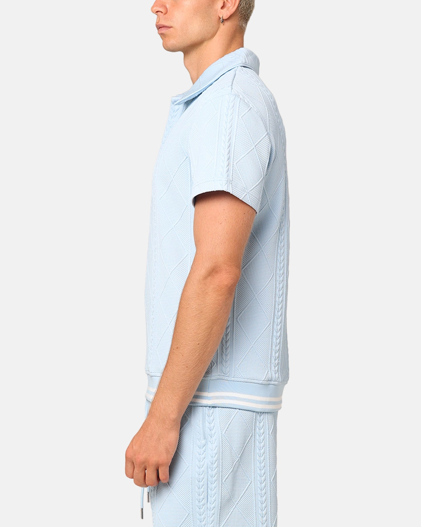 Thermoregulating Fabric XXIII Danny Knit Polo Shirt Sky Blue