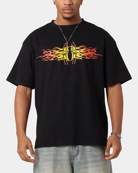 FlexibleCollarOptions BreathableMeshLining Goat Crew Marvel Spider-Man Y2K Spidey T-Shirt Black