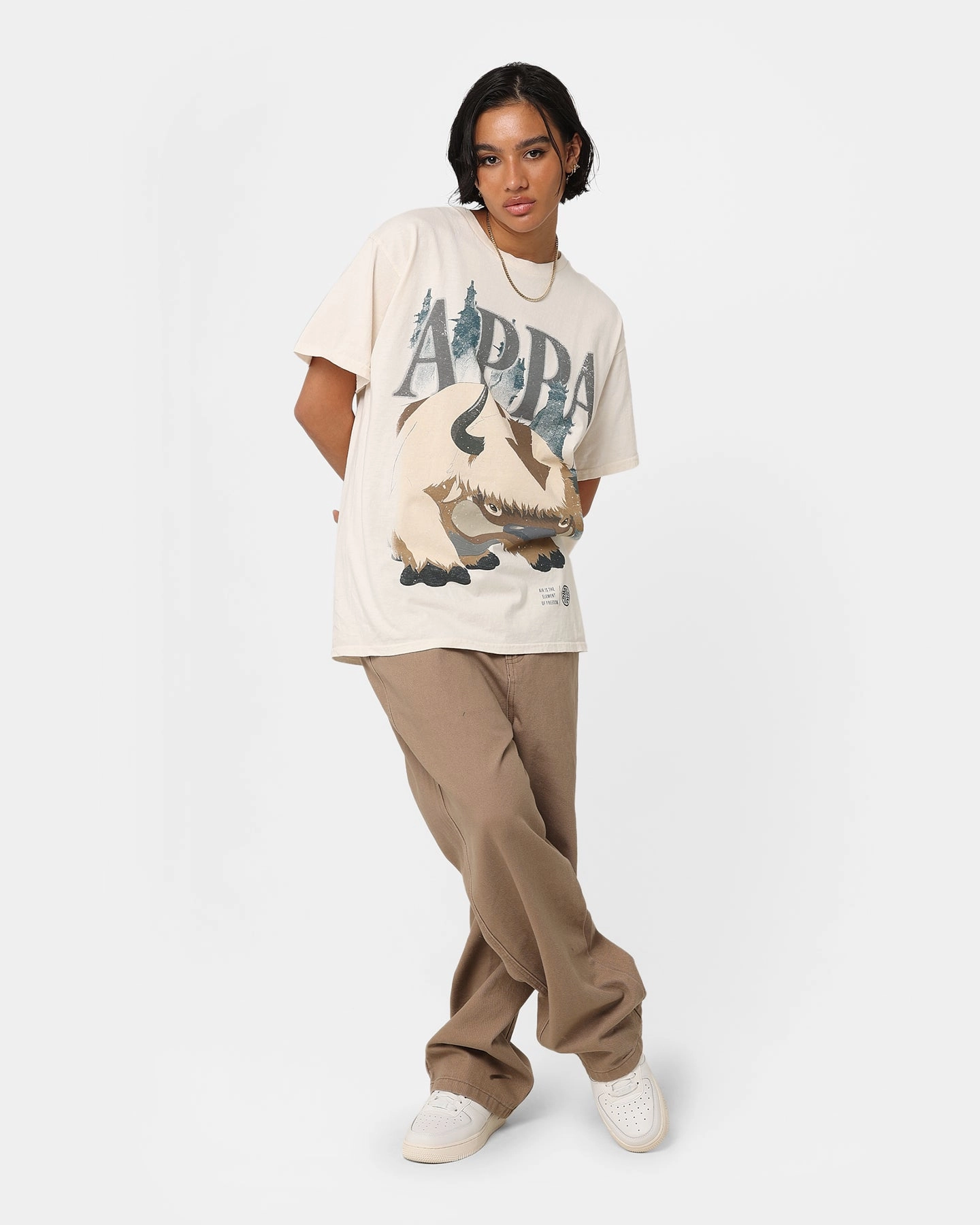 Fresh Style Casual layering piece Goat Crew X Avatar: The Last Airbender Appa Vintage T-Shirt Off White