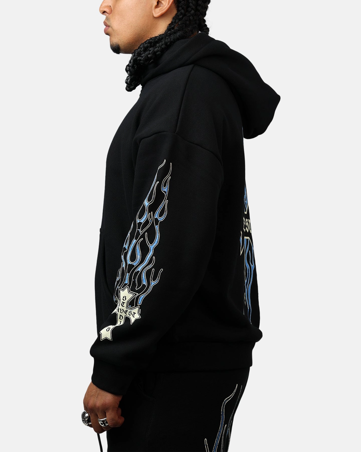 Bravest Eternal Hoodie Black/Blue Warm Layer