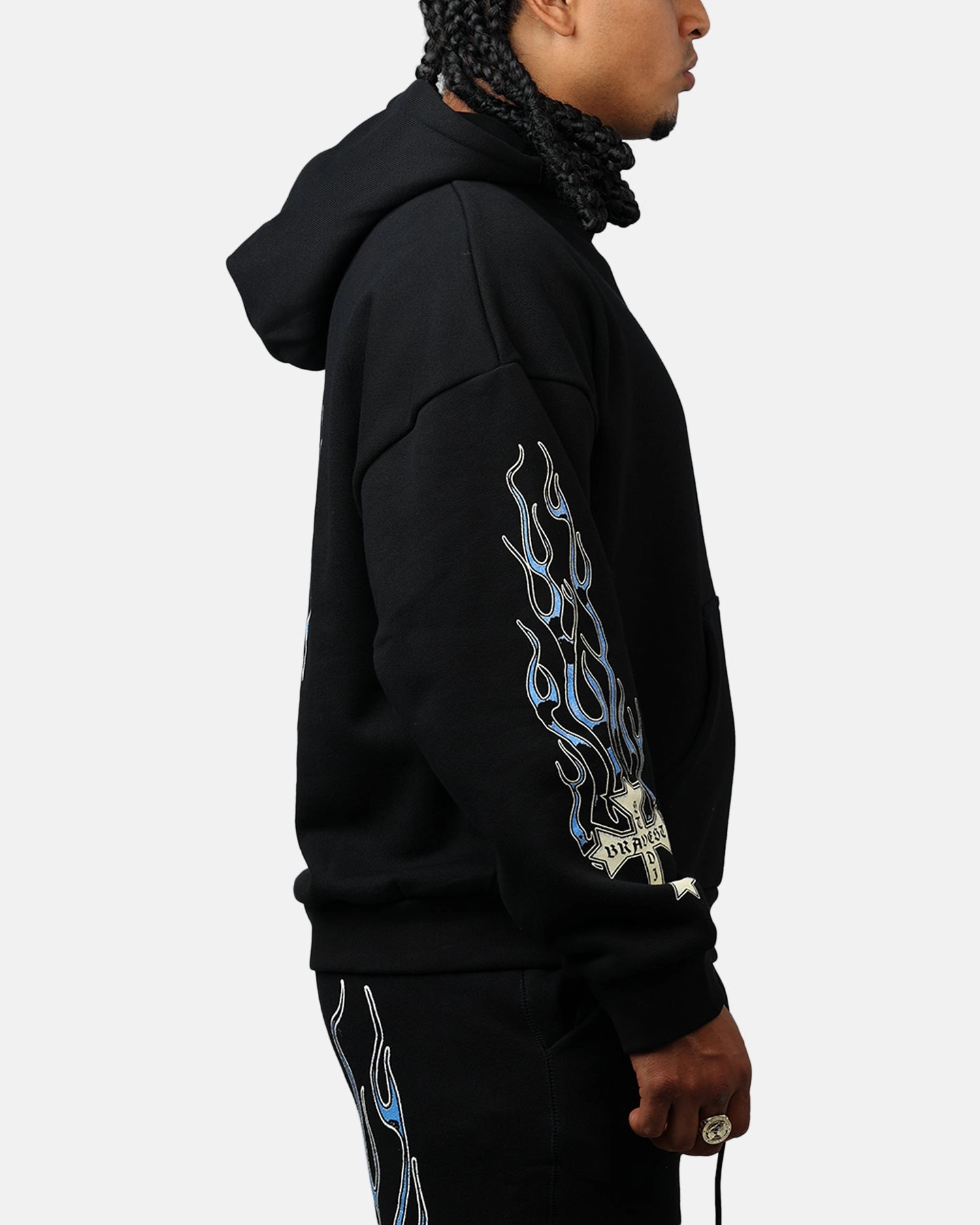Bravest Eternal Hoodie Black/Blue Project Water Repellent Coating