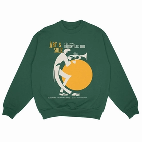Interchangeable high precision applications Sole Classics Art & Sole Crewneck ??Green??