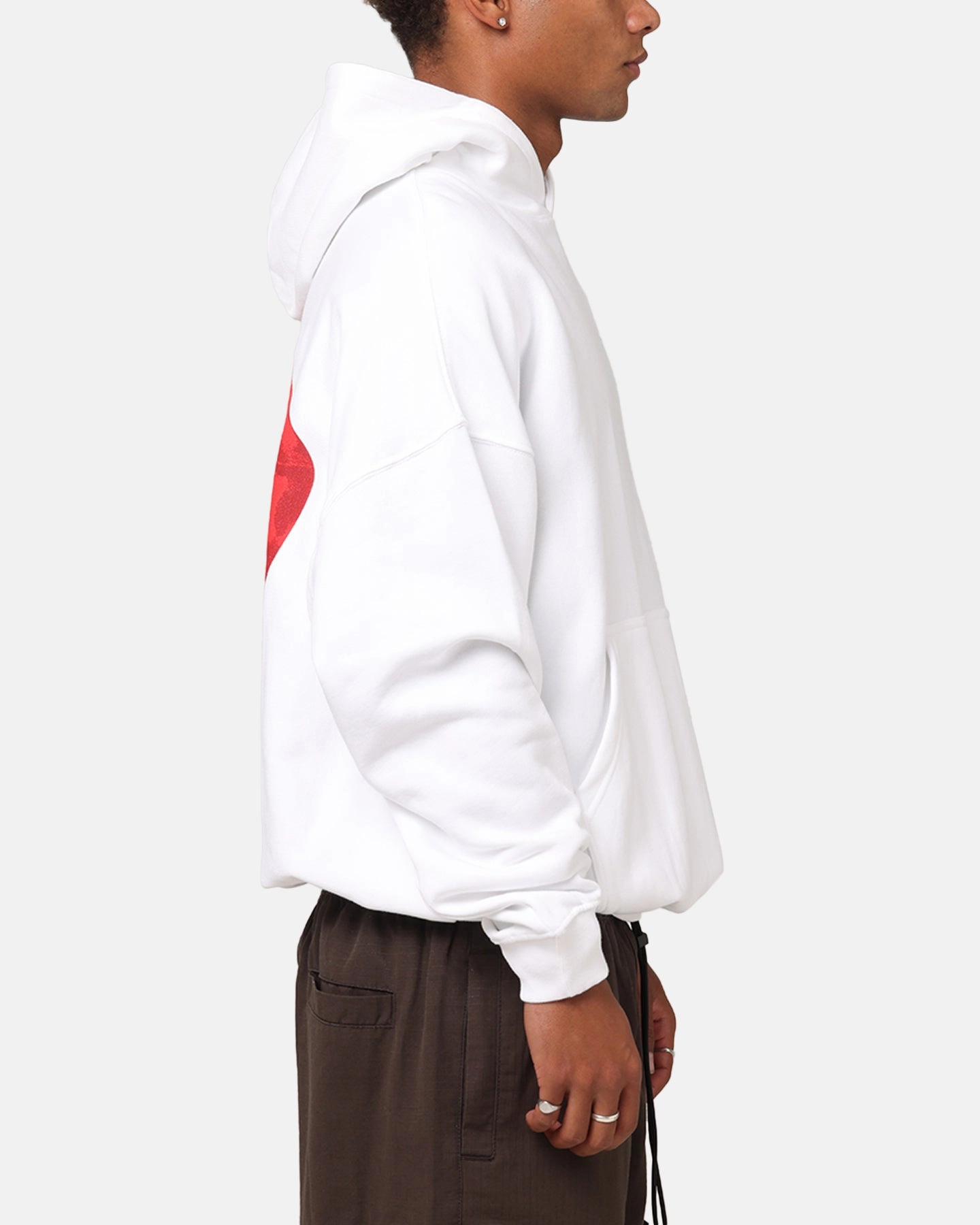 Air Flow Breathable Mesh Panels Carre Die Hoodie White