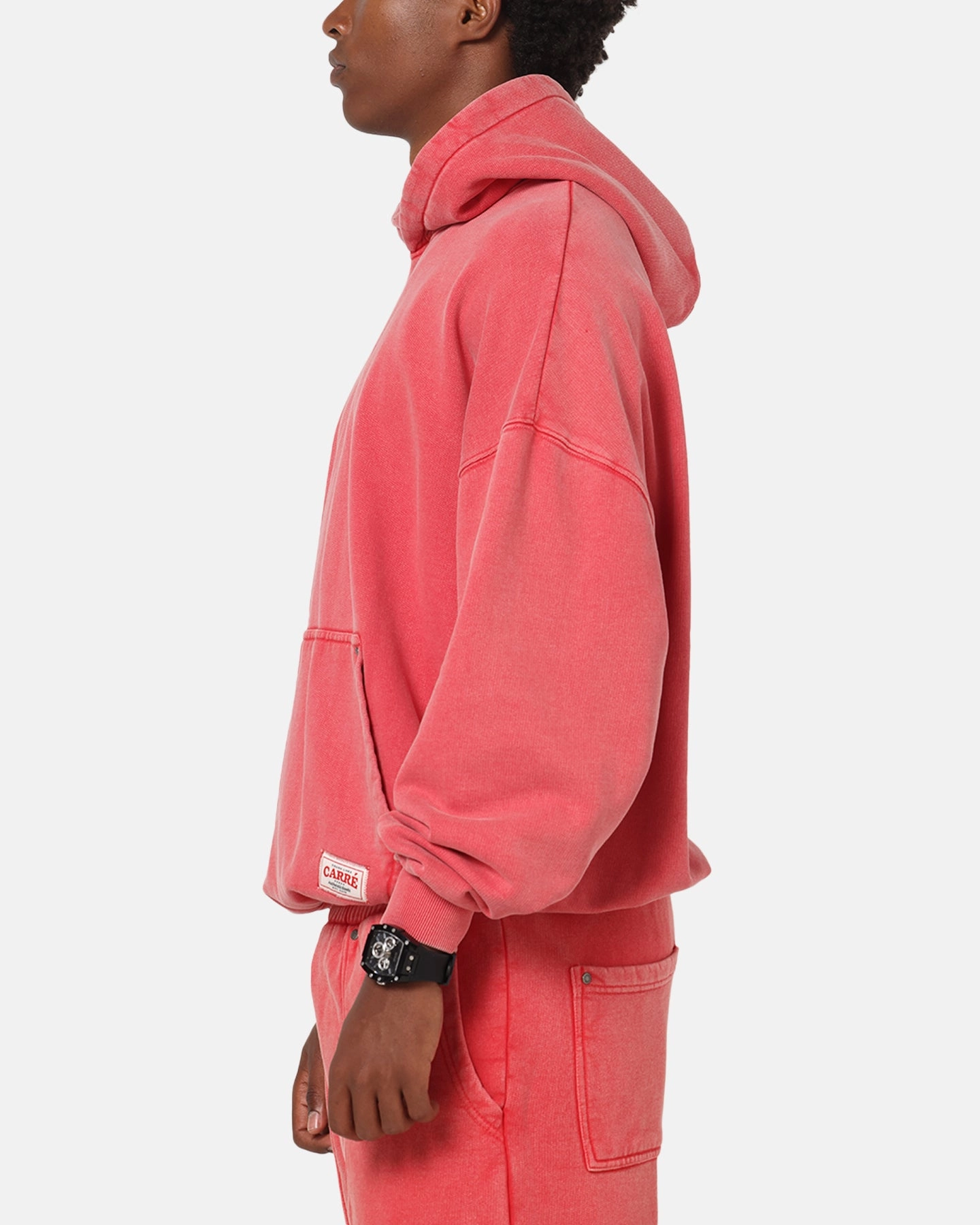 Carre Rivet Hoodie Pigment Washed NonBulkyFit