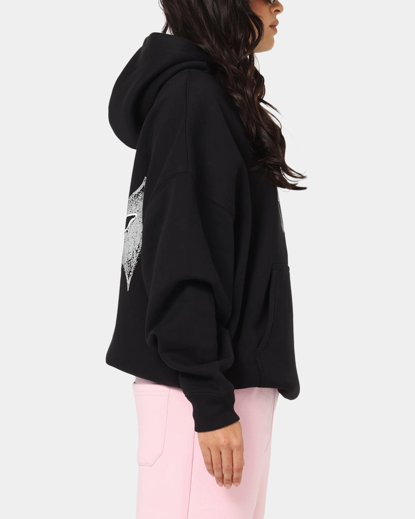 Ed Hardy Flight Hoodie Black SnapFasteners Collar Options
