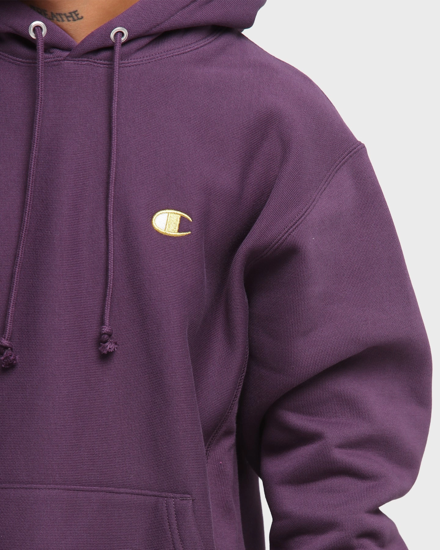 Champion Rev Weave Hoodie Purple High-Tech Jacket