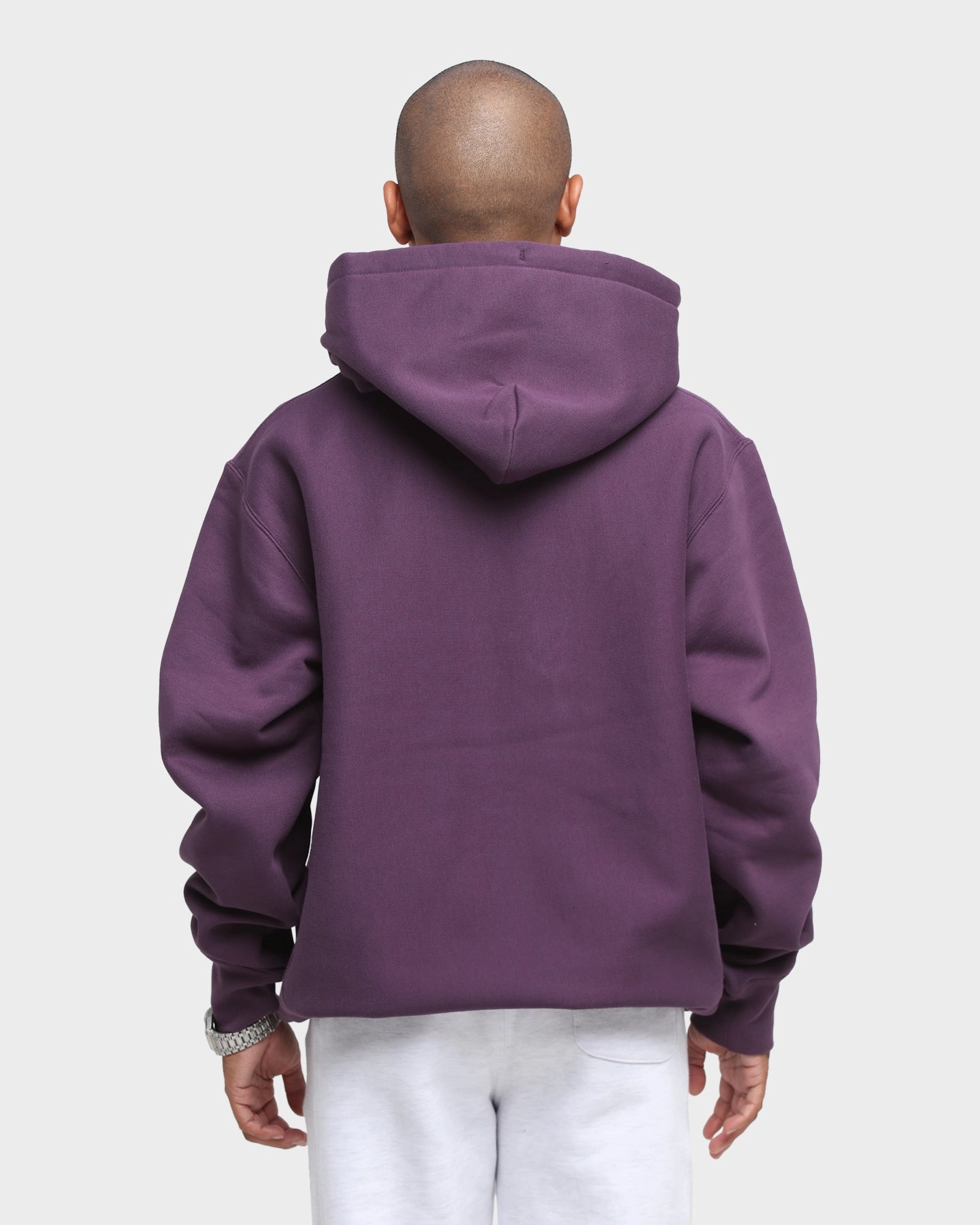 Champion Rev Weave Hoodie Purple Forest Performance Ready