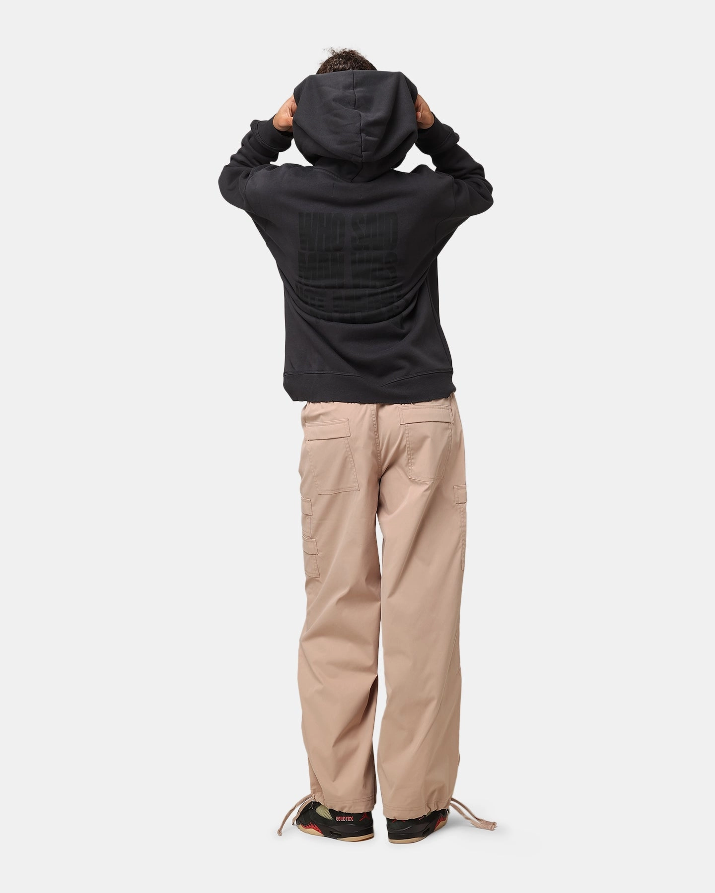 Jordan Brooklyn Fleece Pullover J Day Hoodie Off Noir/Gym Red Activewear