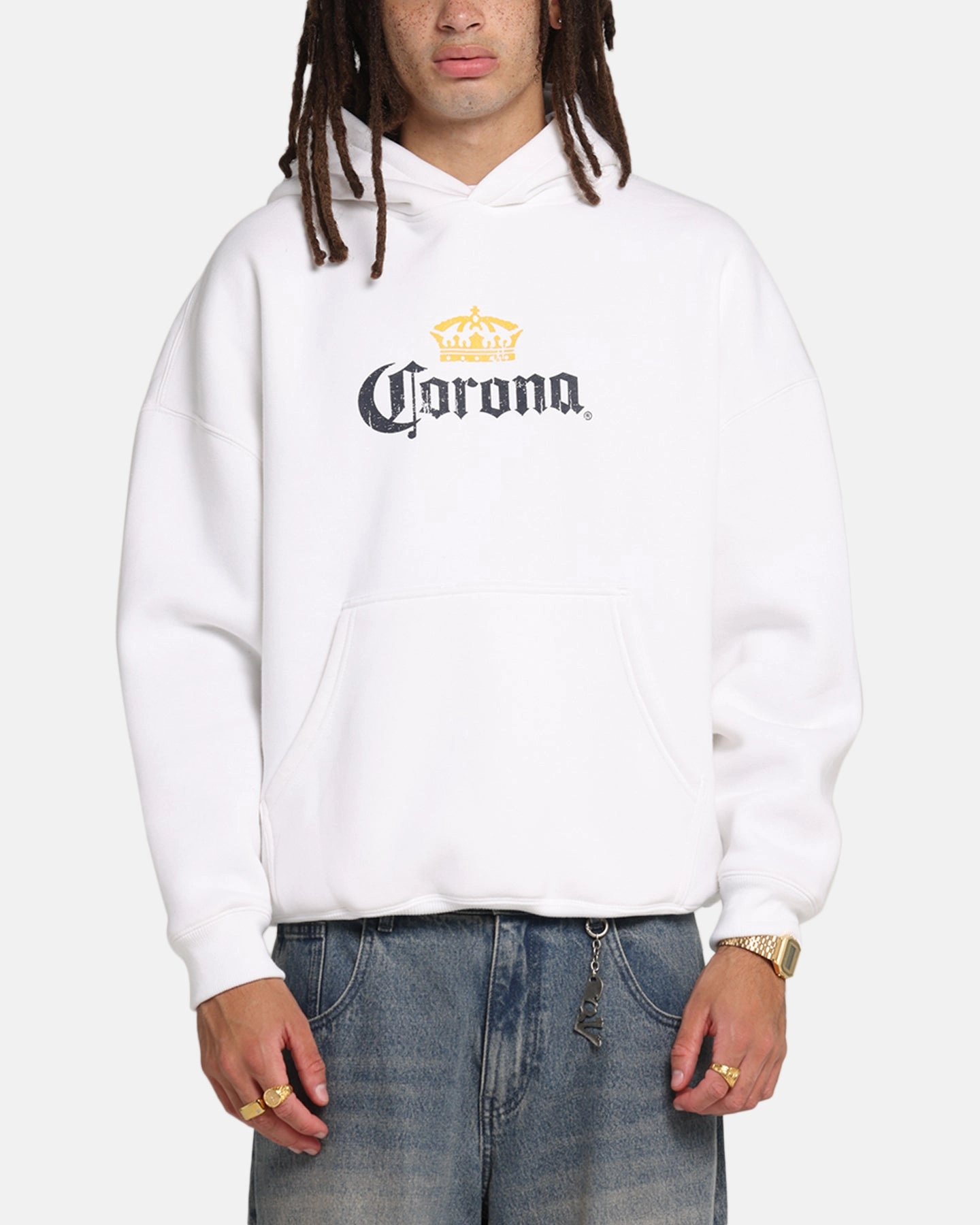Soft Chafe Protection 73 Studio Corona Premium Hoodie White
