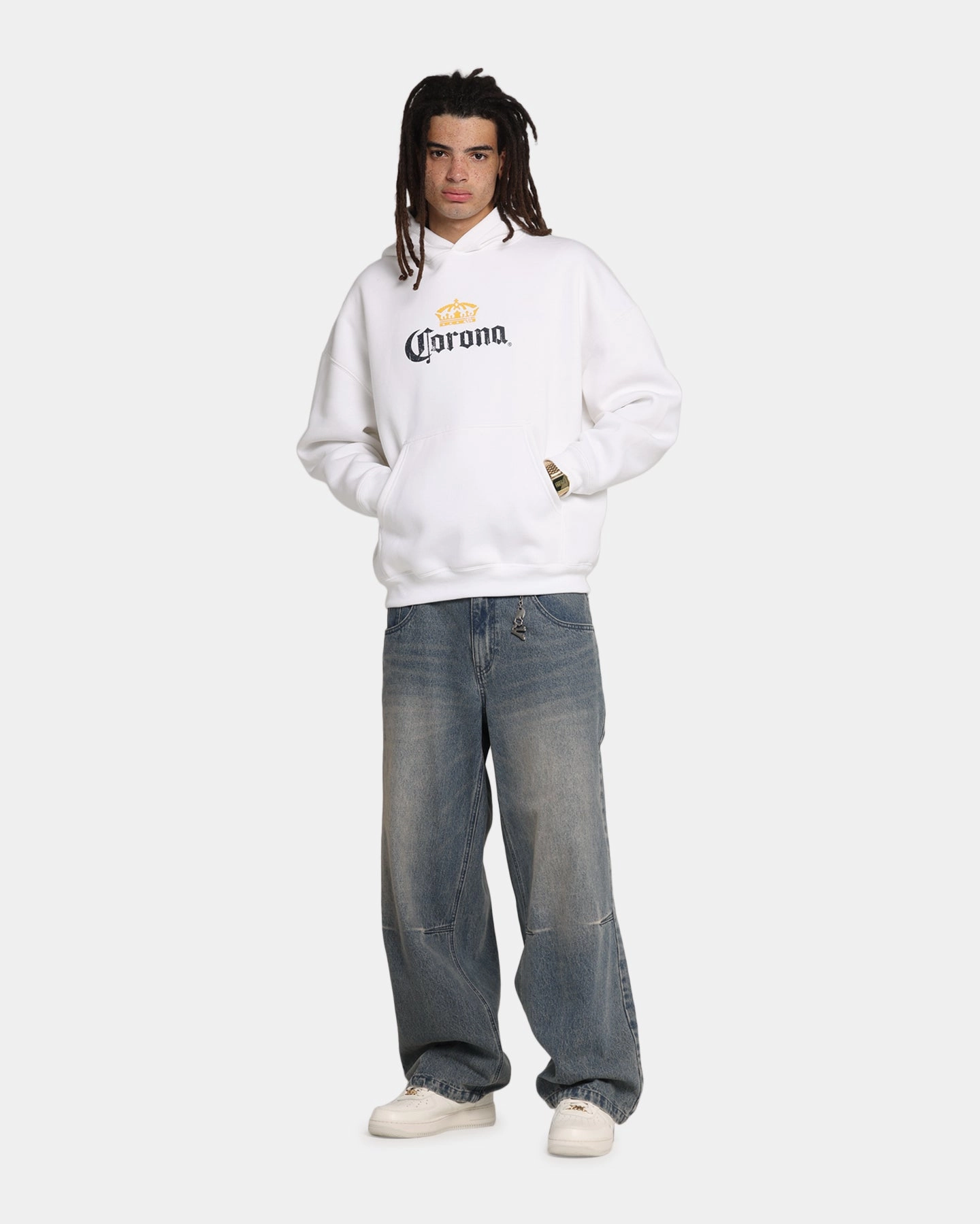 low - quality parts vibration - resistance test passed 73 Studio Corona Premium Hoodie White
