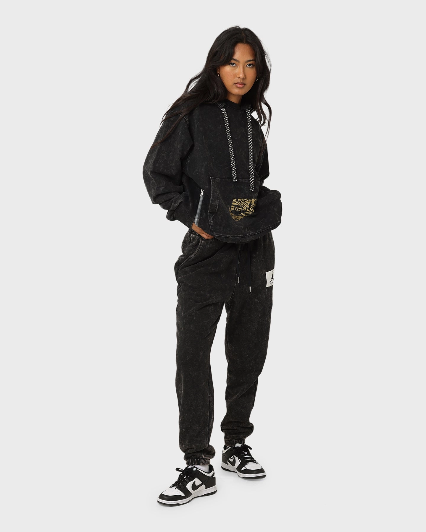 Nike Dri-Fit Standard Issue Premium Hoodie Black/Iron Grey thermal