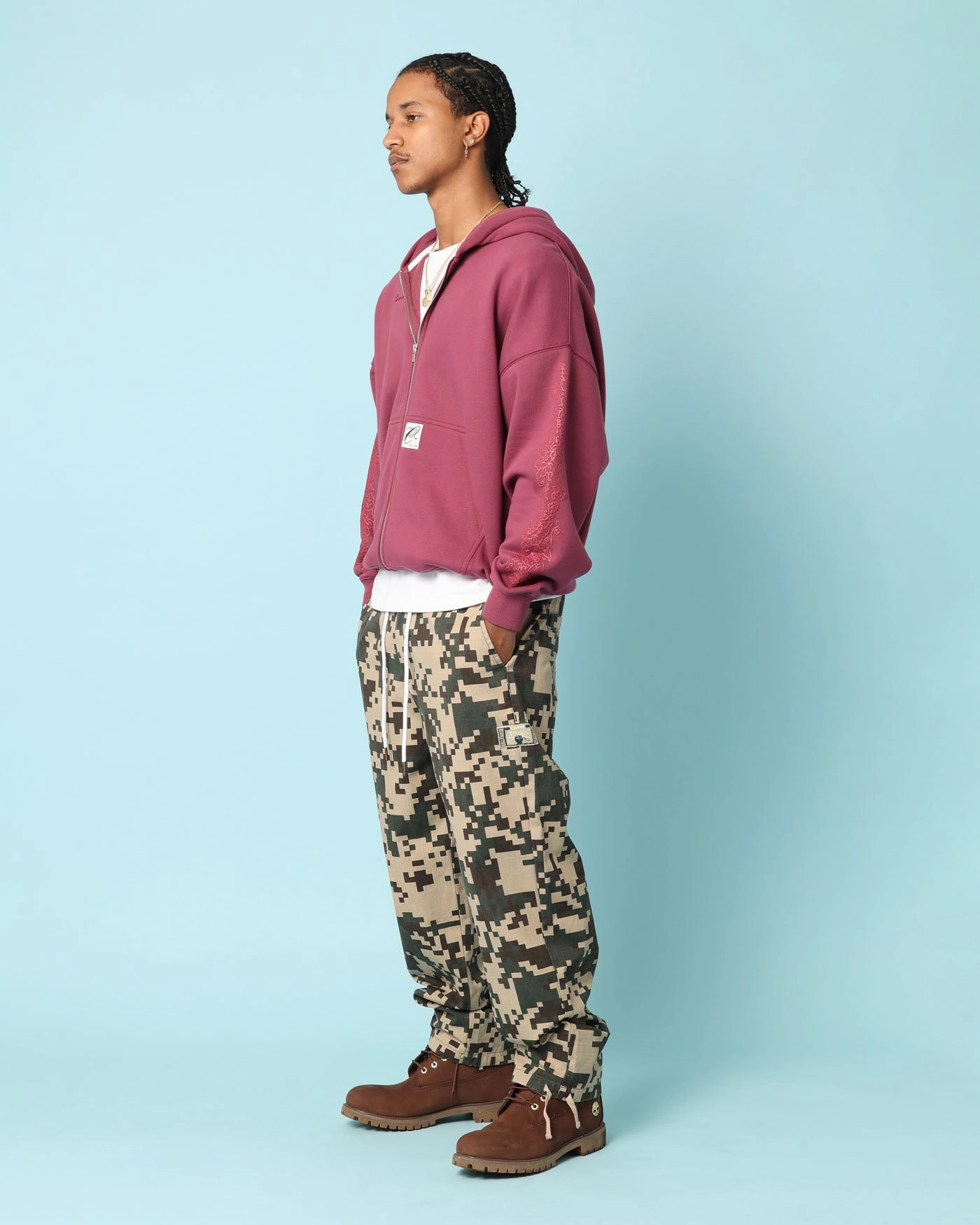 Carr?? Botanical Zip Up Hoodie Port Anti Pilling