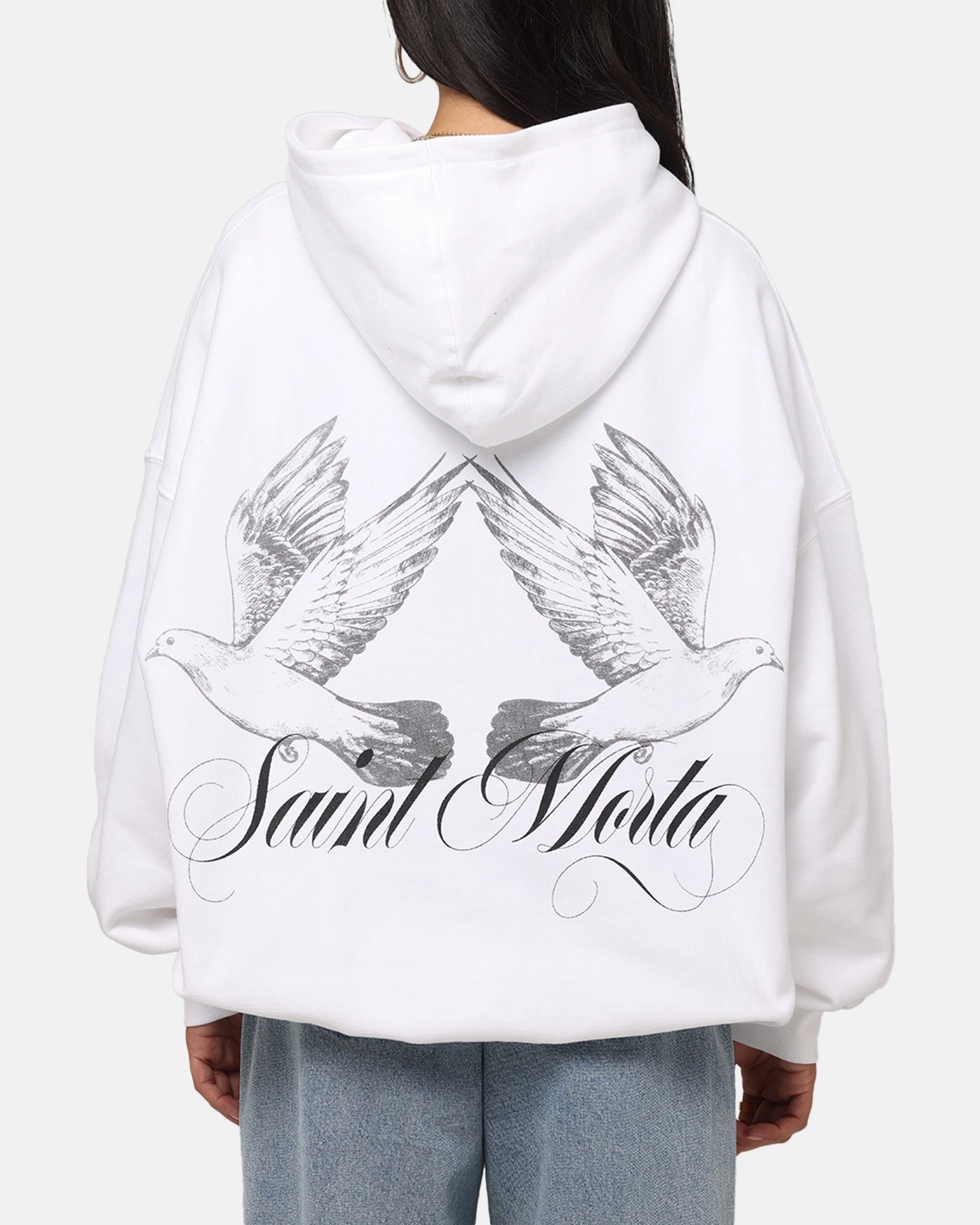 Everyday Comfort Propagate Saint Morta Doves Boxy Hoodie White