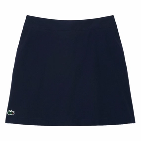 Lacoste Ultra Dry Lined Golf Skirt Navy Blue - SS25 Women Classic Comfort Animal Print