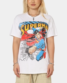 Goat Crew X DC Superman Man Of Steel T-Shirt White Adult Wear City Look