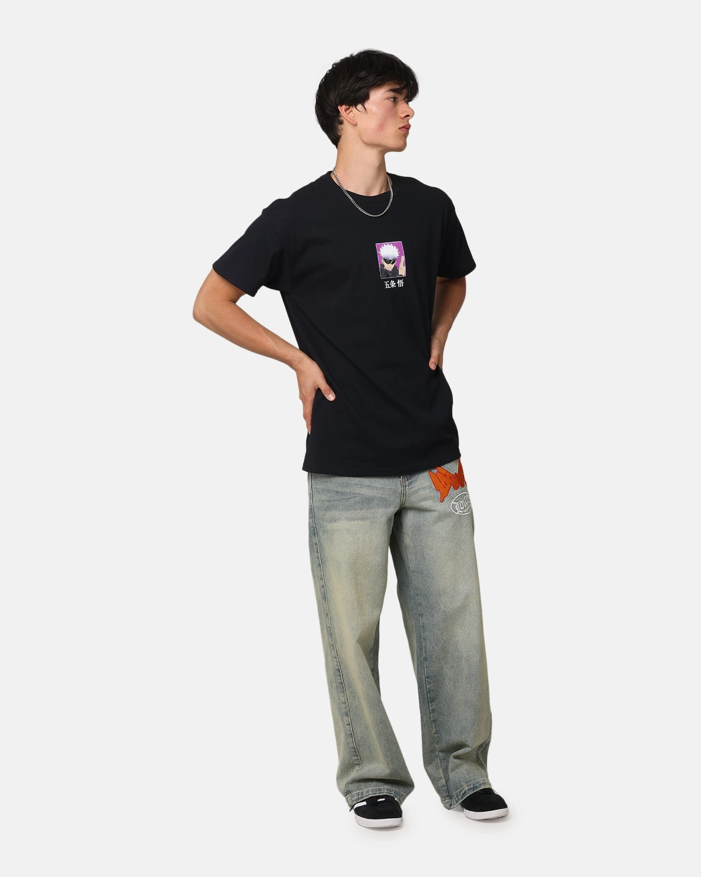 Adaptable Goat Crew X Jujutsu Kaisen Gojo T-Shirt Black