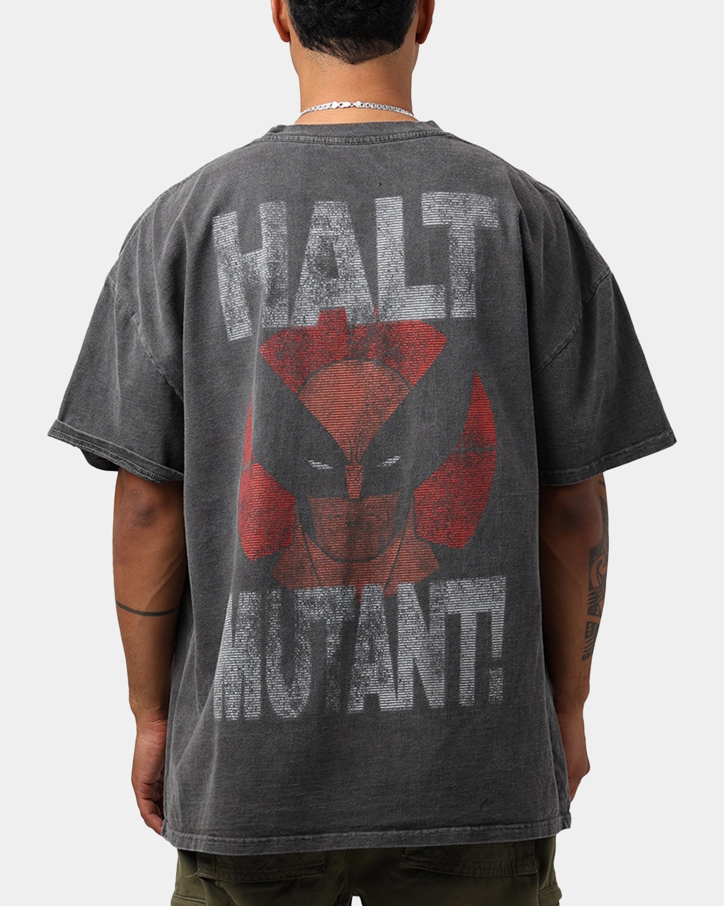 Machine washable Marvel X-Men Sentinel Heavyweight T-Shirt Black Wash
