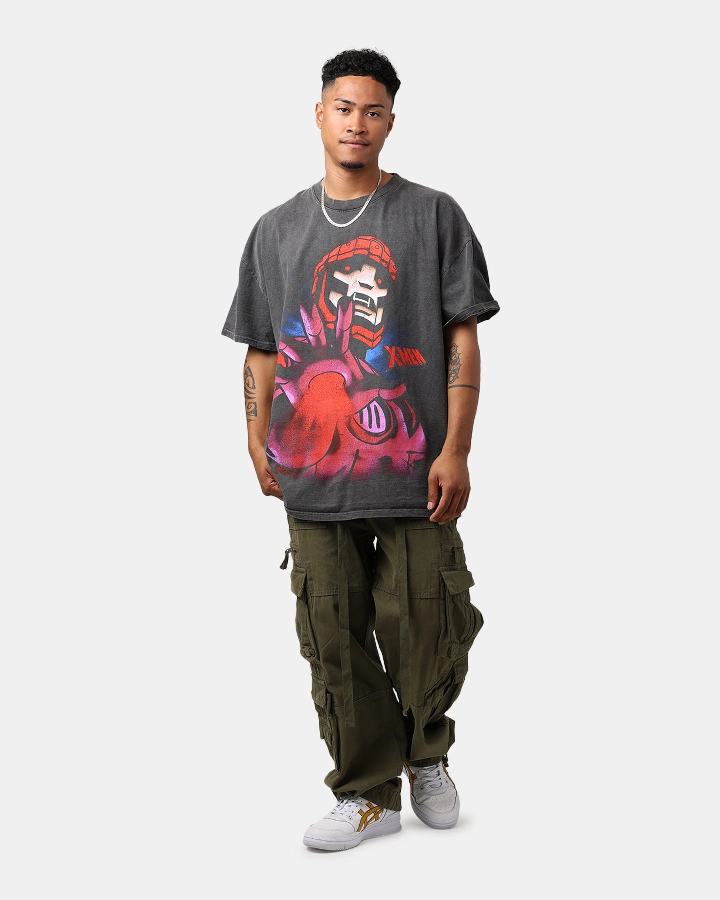 Beach Wear Marvel X-Men Sentinel Heavyweight T-Shirt Black Wash