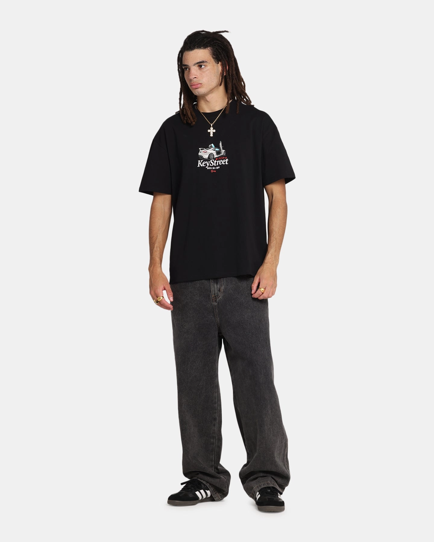 Fashion-Forward Fit Key Street Control And Chaos T-Shirt Black