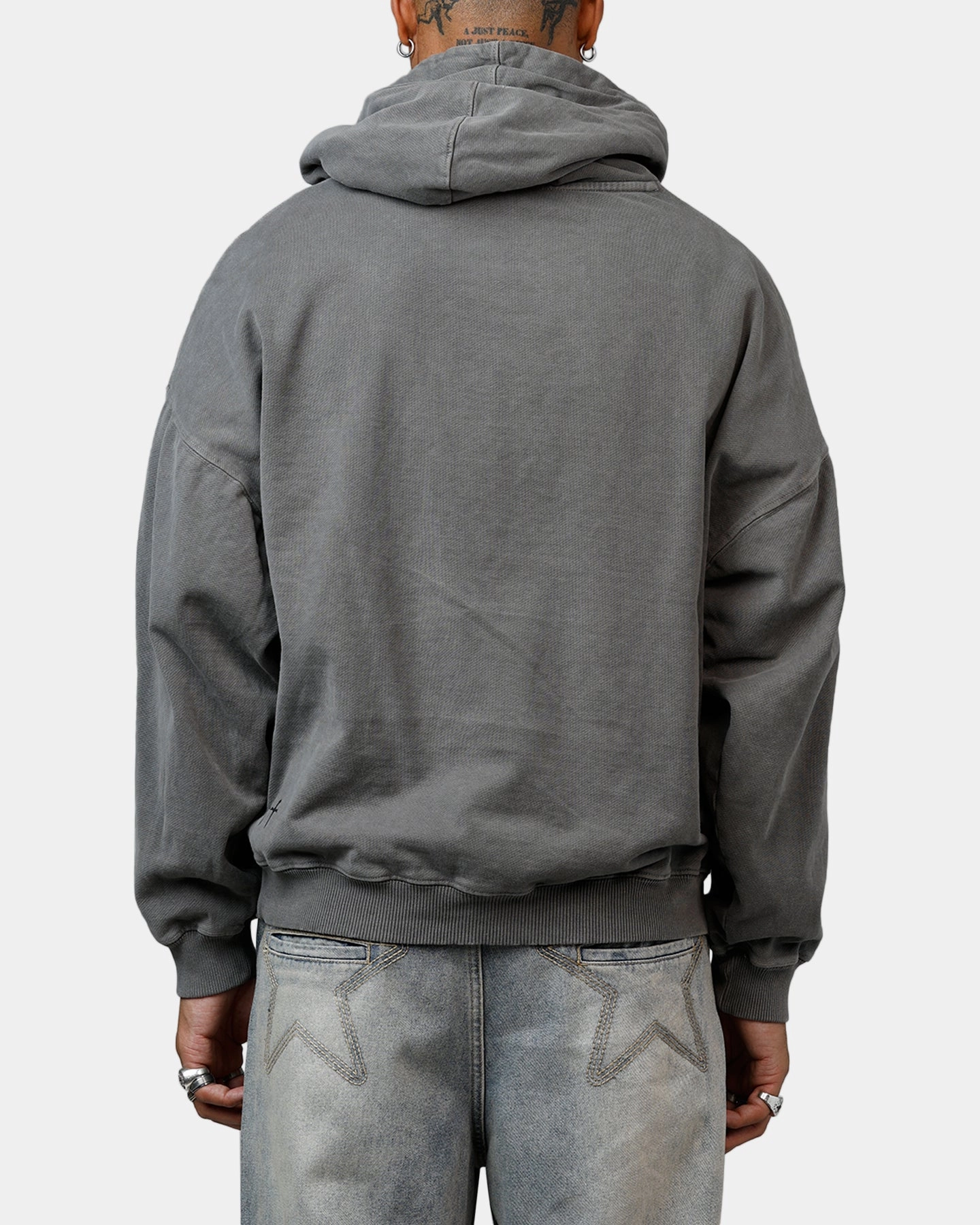 Wrap suitable for educational purposes Saint Morta Black Doves Premium Hoodie Washed Charcoal