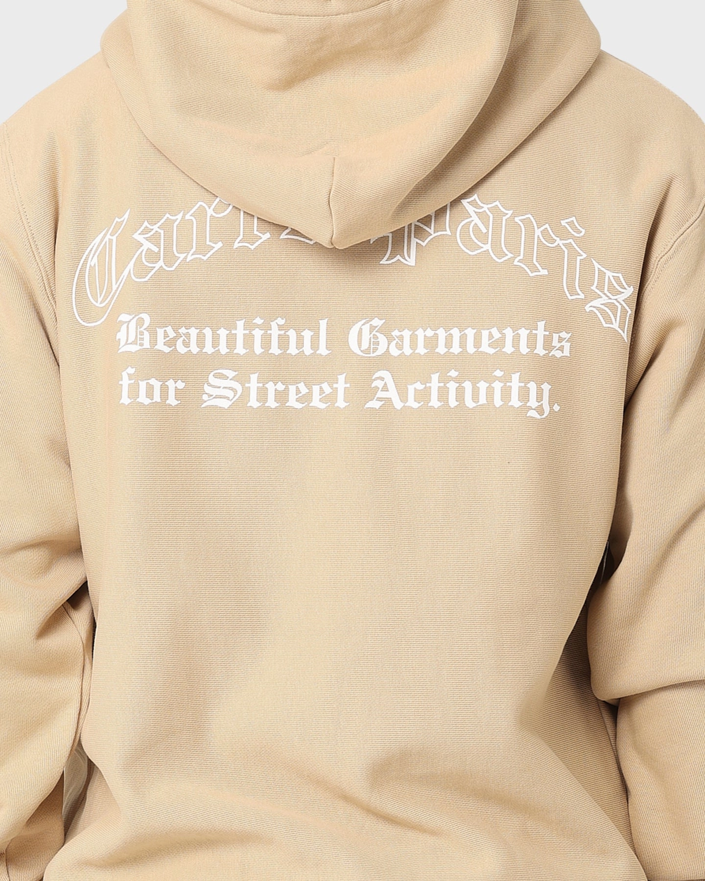 Carr?? Street Activity Hoodie Stone Stretch Comfort Comfort Fit Silhouette
