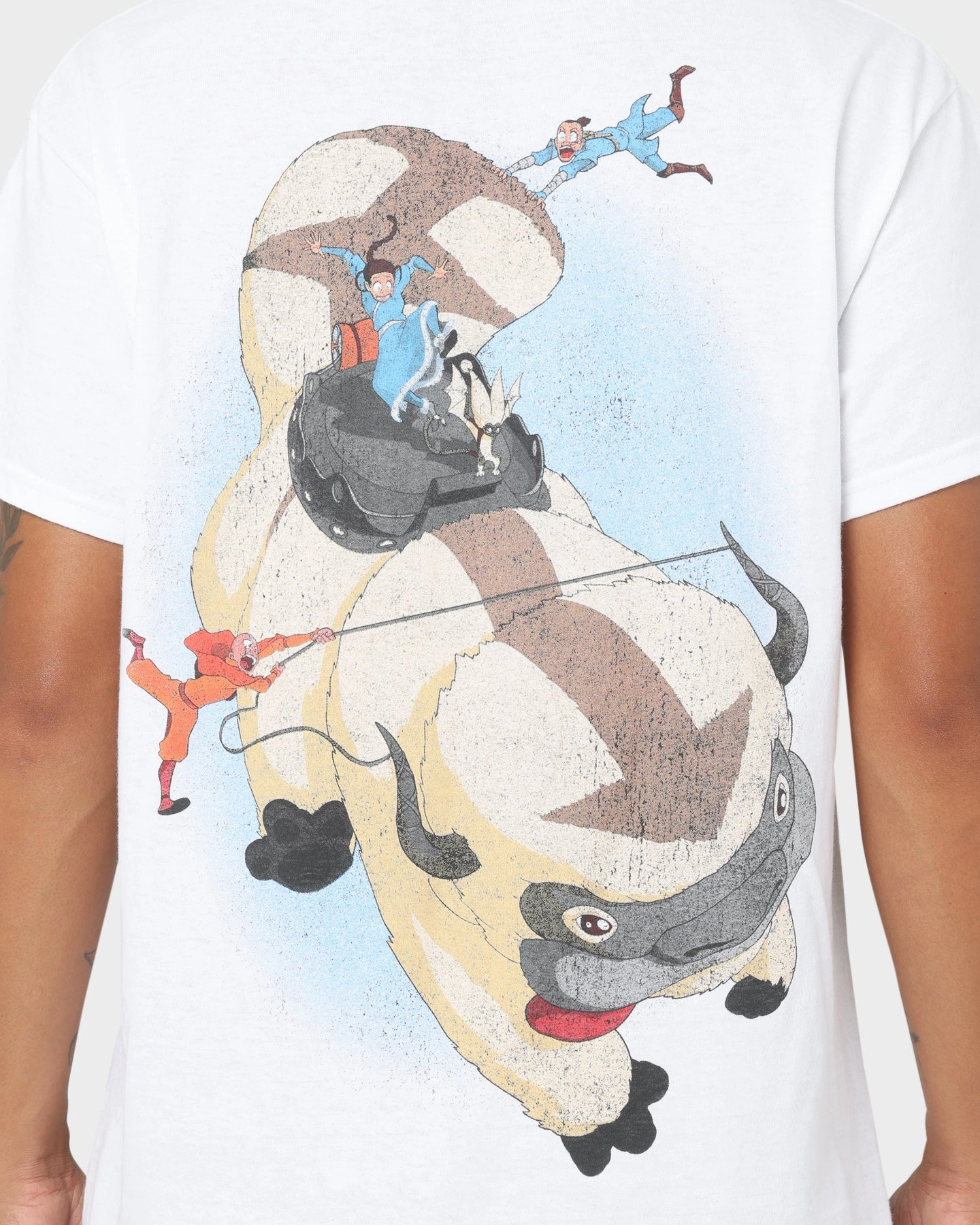 Goat Crew x Avatar: The Last Airbender Vintage T-Shirt White Breathable Wearable DoubleStitchedHem