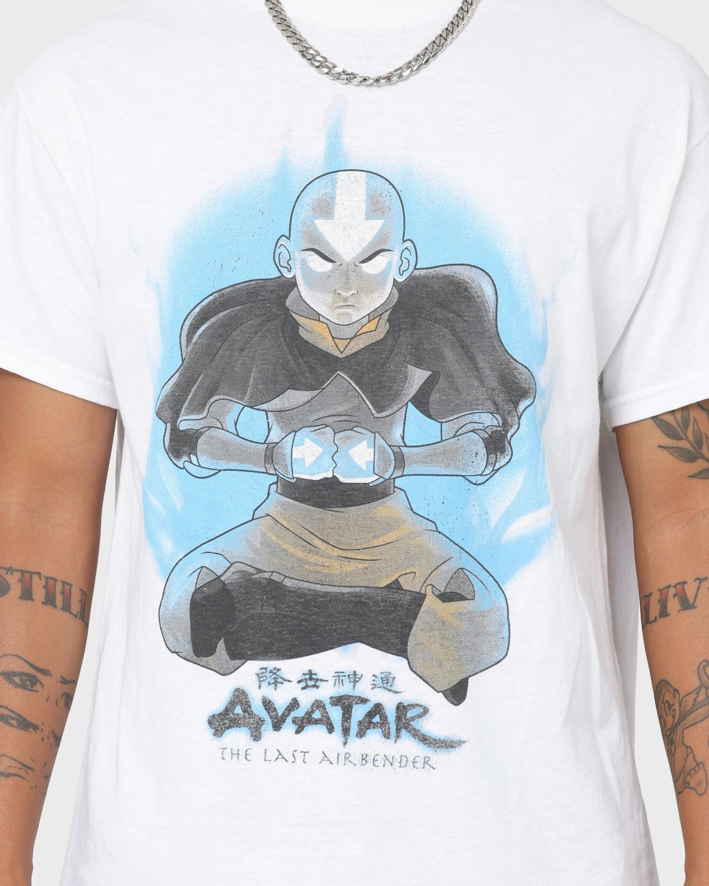 Goat Crew x Avatar: The Last Airbender Vintage T-Shirt White Classic Vibes Relaxed Fit Design